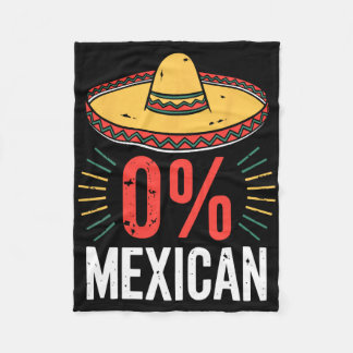 Cobertor De Velo 0% Mexican Shirt Funny Men Women Cinco De Mayo Som