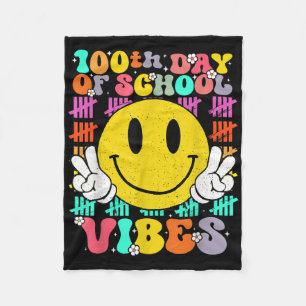 Cobertor De Velo 100º Dia da Escola Víbias Sorriso Bonito 100 Dias
