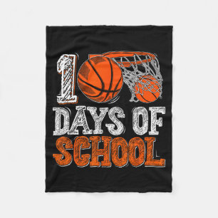 Cobertor De Velo 100º Dia De Basquete Escolar Infantil 100 Dias De