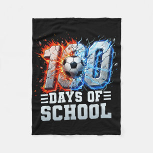 Cobertor De Velo 100º Dia De Escola Futebol 100 Dias De Escola Meni