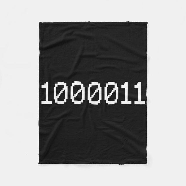 Cobertor De Velo 1000011 Binary Code For 67 Funny Tech Meme Compute (Frente)