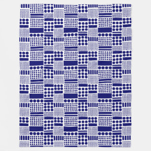 Cobertor De Velo 100416 - Deep Marinho on White ( profundo em branc