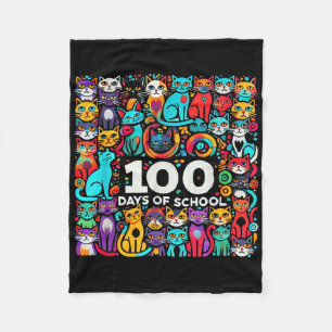 Cobertor De Velo 100.º Dia De Gato Fácil 100 Dias De Professora De