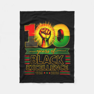 Cobertor De Velo 100 Anos De Excelência Negra Centenário Mês Da His