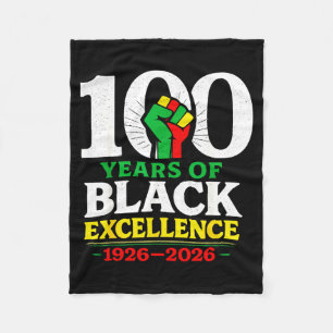 Cobertor De Velo 100 Anos de Excelência Negra Centenário Mês da His