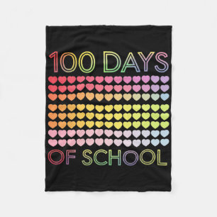 Cobertor De Velo 100 Dias Bons De Escola E Ainda A Adorando Coraçõe