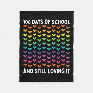 Cobertor De Velo 100 Dias Bons De Escola E Ainda A Adorando Coraçõe