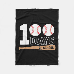 Cobertor De Velo 100 Dias De Basebol Escolar 100º Dia Da Escola