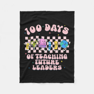 Cobertor De Velo 100 Dias De Ensino Líderes Futuros Professor Groov