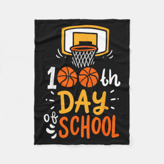 Cobertor De Velo 100 Dias De Escola Basquete