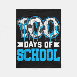 Cobertor De Velo 100 Dias De Escola Chuteira De Futebol 100º Dia De