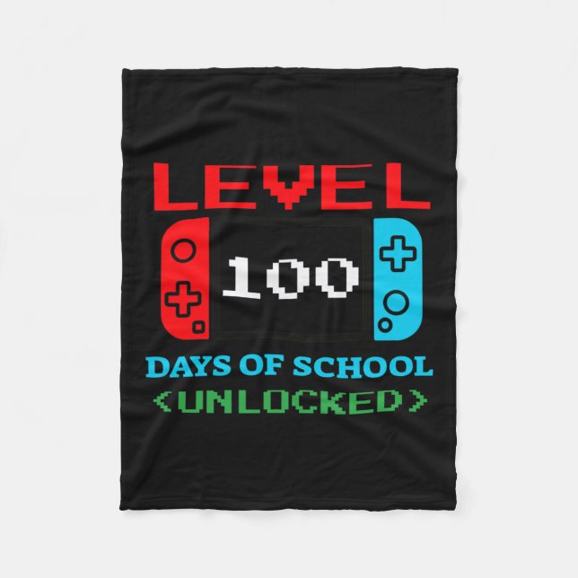 Cobertor De Velo 100 Dias De Escola Desbloqueados 3 (Frente)