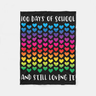 Cobertor De Velo 100 Dias De Escola E Ainda A Adorando Rainbow Hea