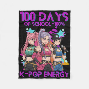 Cobertor De Velo 100 Dias De Escola K Pop 100 Dias Mais Fortes Cria