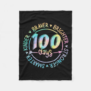 Cobertor De Velo 100 Dias De Escola Mais Inteligente Kinder Brighte