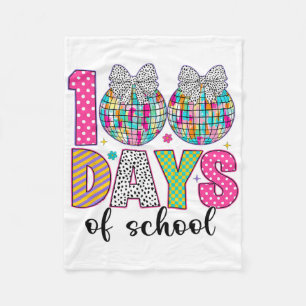 Cobertor De Velo 100 Dias De Escola Meninas Crianças 100 Dias Mais 