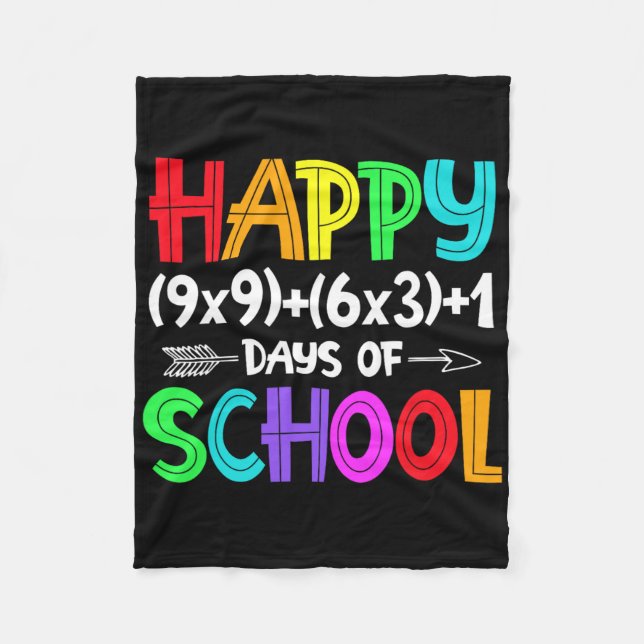 Cobertor De Velo 100 Dias De Fórmula De Matemática Escolar Para Est (Frente)