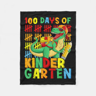 Cobertor De Velo 100 Dias De Jardim De Infância Dinossauro 100º Dia