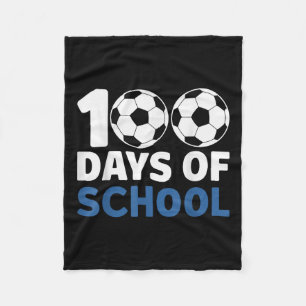 Cobertor De Velo 100 Dias De Meninos De Futebol Escolar 100º Dia De