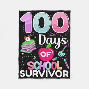 Cobertor De Velo 100 Dias De Professores De Sobrevivência Escolar C