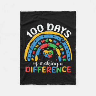 Cobertor De Velo 100 Dias De Sensibilização Para O Autismo Escolar