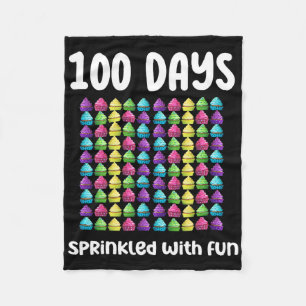 Cobertor De Velo 100 Dias Empurrados Com Celebração De Cupcake Dive