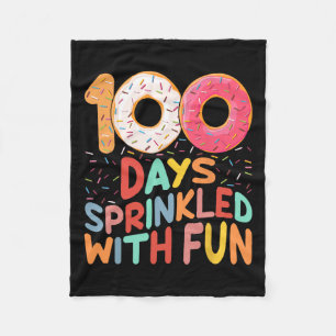 Cobertor De Velo 100 Dias Empurrados Com Rosquinhas Divertidas Groo
