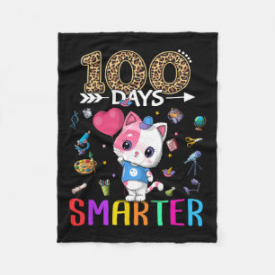 Cobertor De Velo 100 Dias Mais Inteligente Gatinha Feliz 100º Dia d