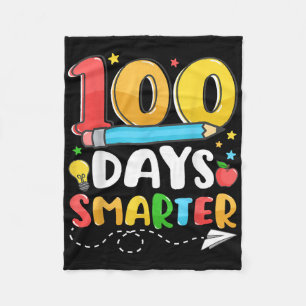 Cobertor De Velo 100 Dias Mais Inteligentes Feliz 100.º Dia De Prof