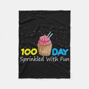 Cobertor De Velo 100 Dias Salpicado Com Cupcake Divertido 100 Dias