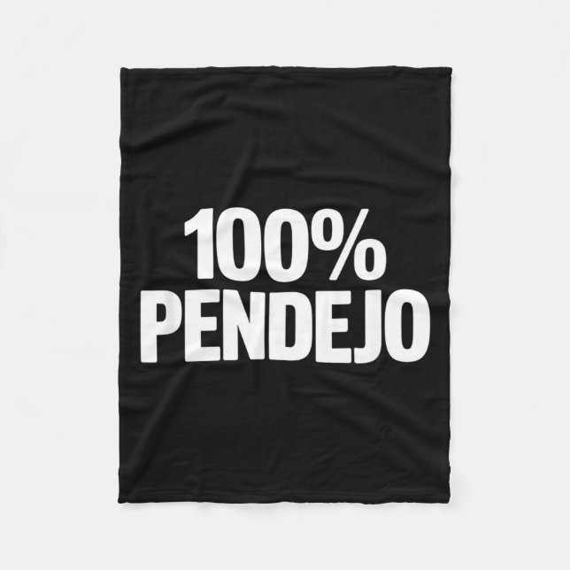 Cobertor De Velo 100% pendejo ditado engraçado sarcástico mulheres  (Frente)