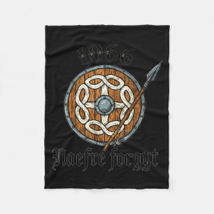 Cobertor De Velo 1066 Naefre Forgyt Nunca Esquecer Viking Inglaterr