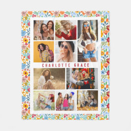 Cobertor De Velo 10 Photo Modern Trendy Floral Na moda Name