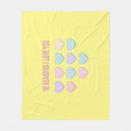 Cobertor De Velo 10 razões pelas quais te amo - 10º presente de ani