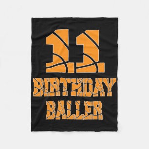 Cobertor De Velo 11 Birthday Byller Boy 11 Anos de idade Bysketbyll