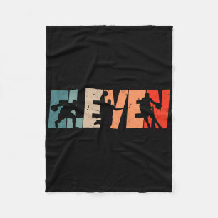 Cobertor De Velo 11 Birthday Retro Bysketbyll 11 Anos Old Boy Gi