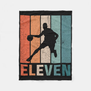 Cobertor De Velo 11 Birthday Retro Bysketbyll Amantes Meninos 11