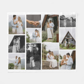 Cobertor De Velo 11 Colagem de Fotos Exclusiva Personalizada Minima