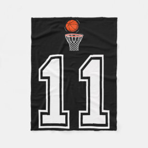 Cobertor De Velo 11 Número de Estilo de Basquete Vintage White Prem