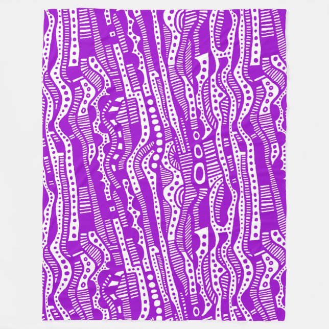 Cobertor De Velo 120115 - Roxo sobre Branco (Frente)