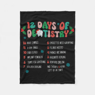 Cobertor De Velo 12 Dias De Dentista Natal Dentista Hygie Dental