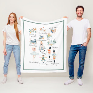 Cobertor De Velo 12 dias de Natal