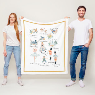 Cobertor De Velo 12 dias de Natal