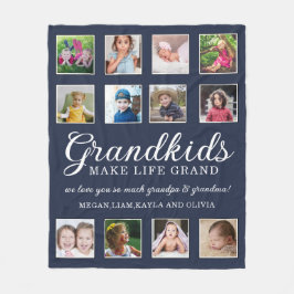 Cobertor De Velo 12 Netos de Colagem de Fotos Tornem a Vida Grande 