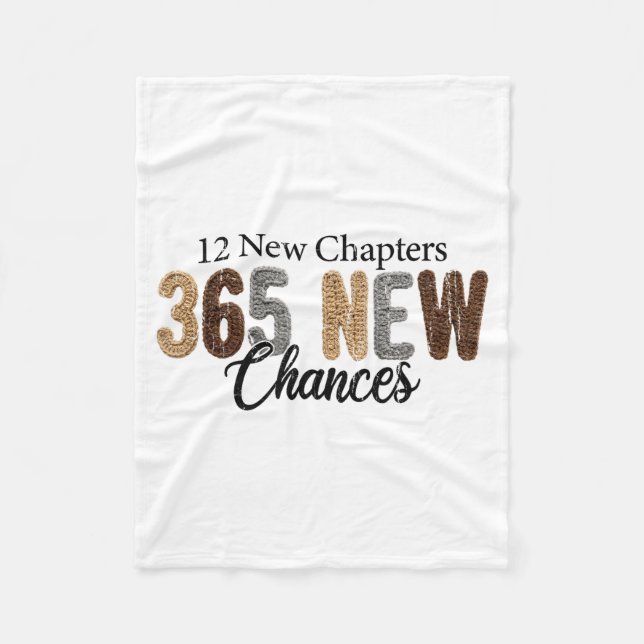 Cobertor De Velo 12 New Chapters 365 New Chances  (Frente)
