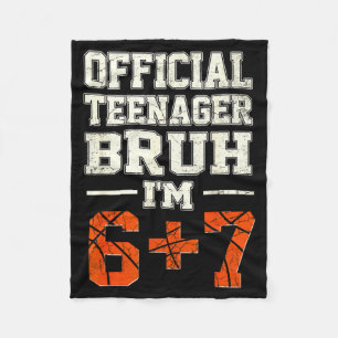Cobertor De Velo 13 adolescente bruh eu sou 6+7 tema de basquete de