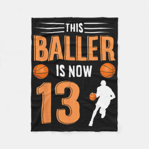 Cobertor De Velo 13 Birthday Bysketbyll - Este Byller Tem Agora 13 