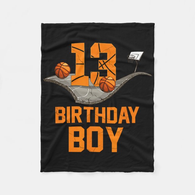 Cobertor De Velo 13 Birthday Bysketbyll Jersey 13 anos (Frente)