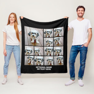 Cobertor De Velo 13 Colagem de Fotografias com Esquema Quadrado Mod