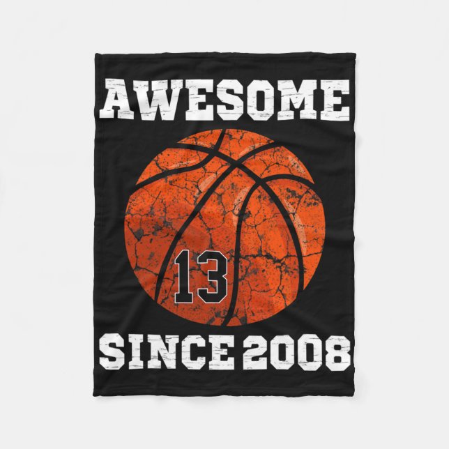 Cobertor De Velo 13th Birthday Sketll Lover Gift 13 Years Old Vinta (Frente)